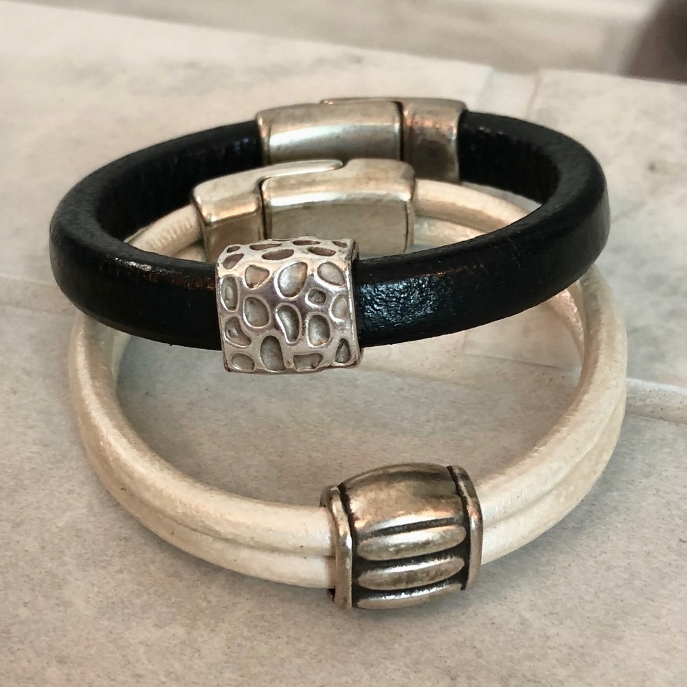 Beautiful Leather Bracelet Bundle - image 2